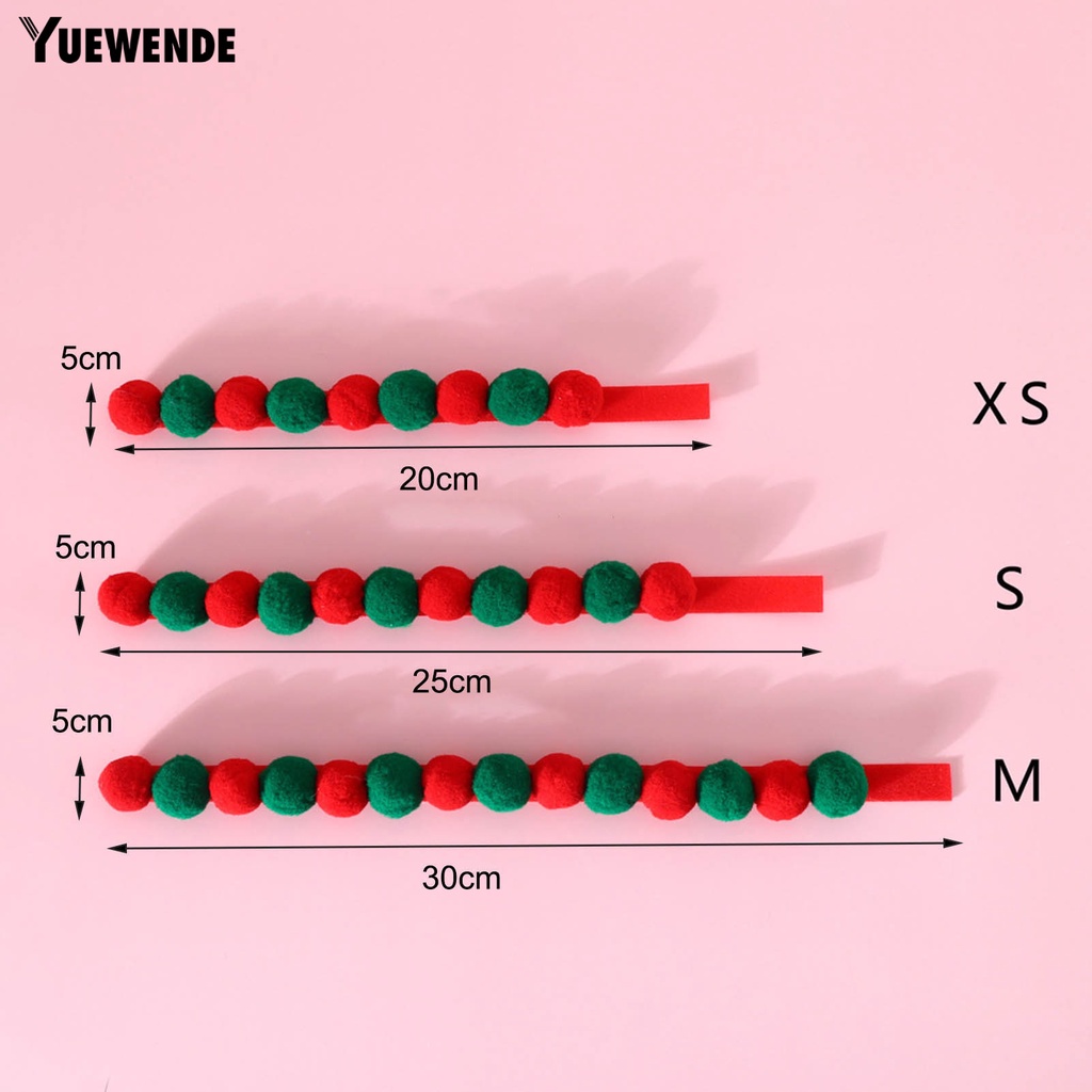 Vòng Cổ Gắn Quả Bông Trang Trí Giáng Sinh Cho Thú Cưng