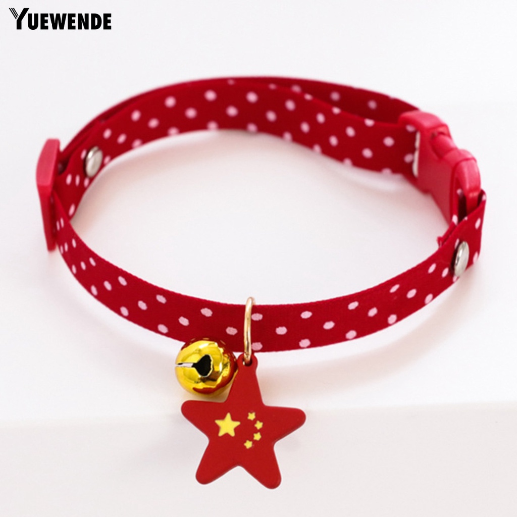 Yq.e Vòng Cổ Tròn Bằng Vải Bắt Mắt Chống Mài Mòn Dễ Mặc Hàng Ngày Cho Thú Cưng