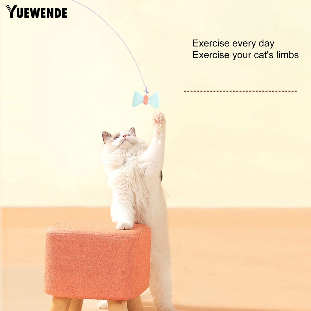 Gậy Trêu Mèo Chống Cắn / Mài Mòn Thoải Mái Với Chuông Và Nơ Trang Trí Vui Nhộn