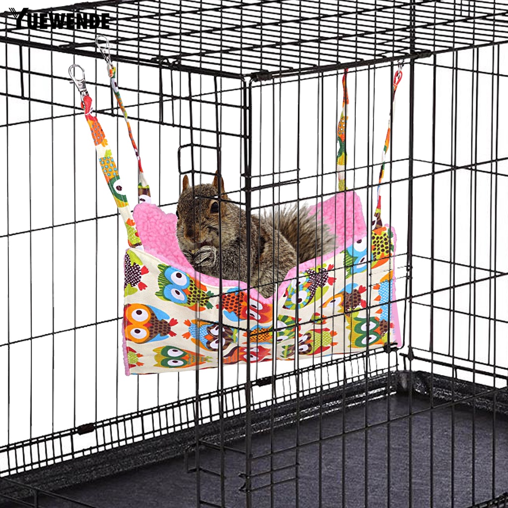 Võng Treo Mềm Mại Thoải Mái In Họa Tiết Da Báo Cho Hamster / Sóc / Thú Cưng YQ.E