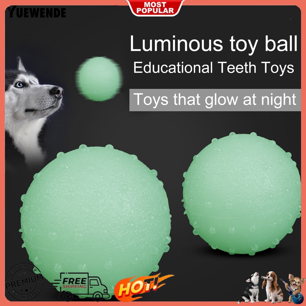 Quả Bóng Đồ Chơi Phát Sáng Huấn Luyện Chống Cắn An Toàn Cho Thú Cưng