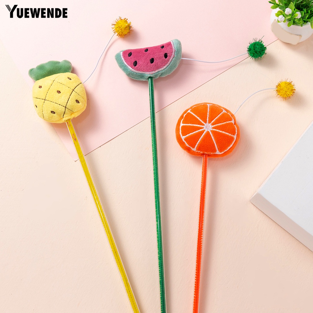 Yq.e Gậy Bắt Mắt Thú Cưng Bằng Nhựa Hình Trái Cây