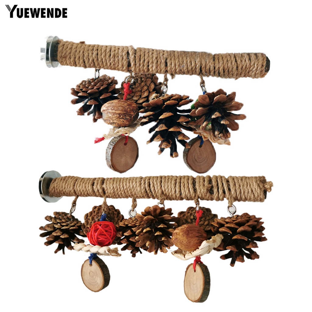 Yq.e Phụ Kiện Đồ Chơi Dây Thừng Gai Dầu Tự Nhiên Gắn Thanh Đứng Cho Chim Vẹt