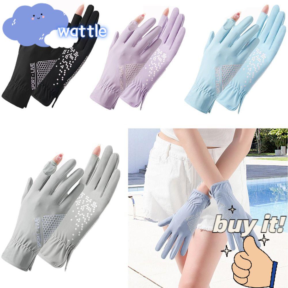 Găng Tay Lụa Lạnh Thoáng Khí Chống Tia UV Có Thể Dùng Màn Hình Cảm Ứ