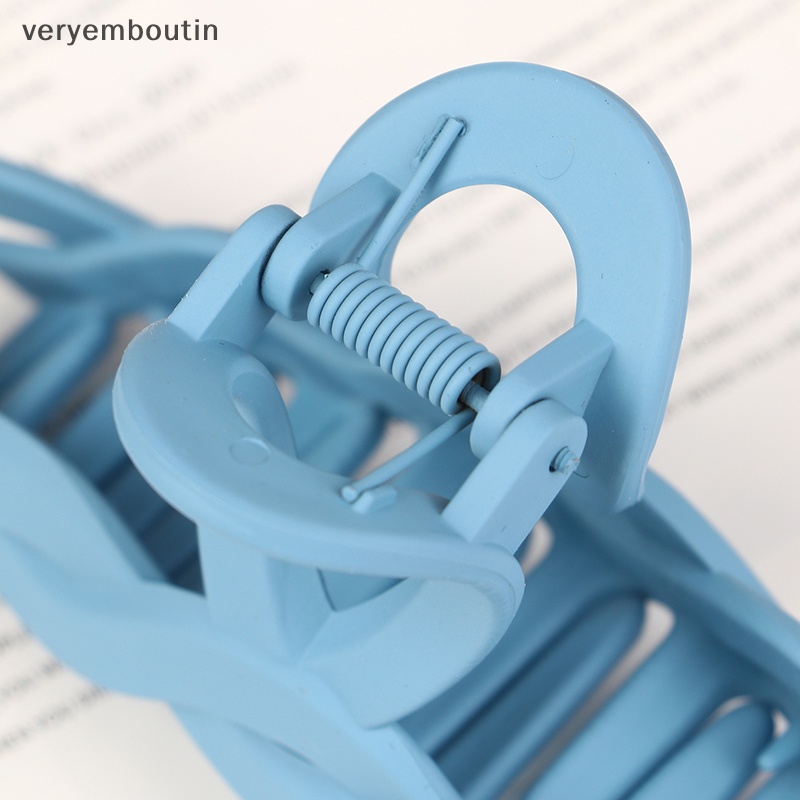 Set 8 Kẹp Tóc Càng Cua Màu Trơn Thời Trang Cho Nữ