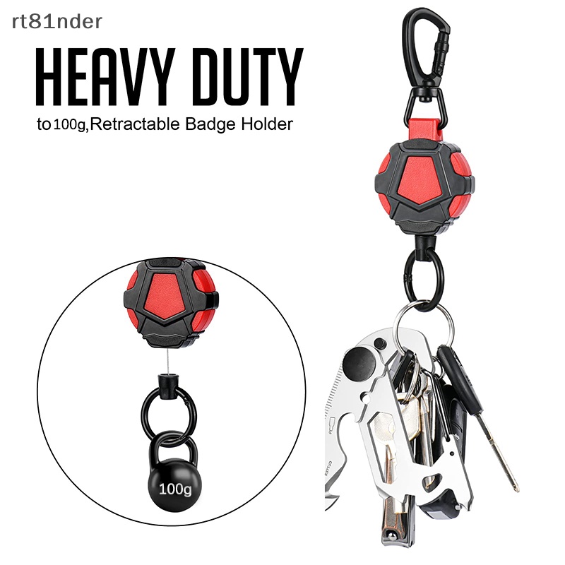 Rt Móc Chìa Khóa Có Thể Thu Gọn Kèm Dây Thép Chống Thất Lạc