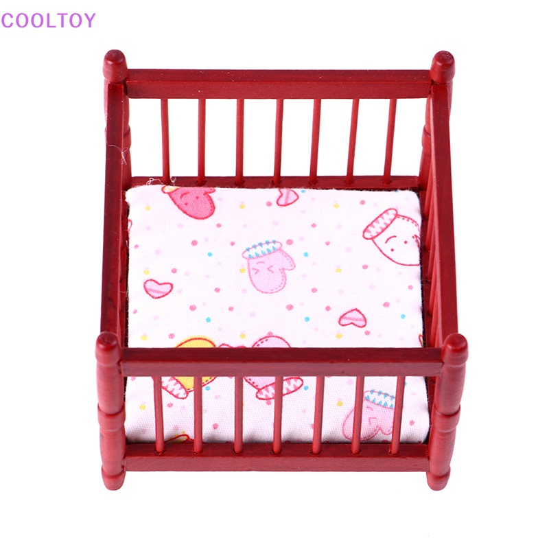 Mô Hình Nôi Em Bé Trang Trí Nhà Búp Bê Tỉ Lệ 1: 12