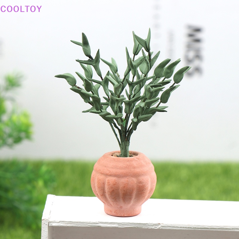 Mô Hình Chậu Cây Cảnh Tỉ Lệ 1: 12 Dùng Trang Trí Tiểu Cảnh / Nhà Búp Bê