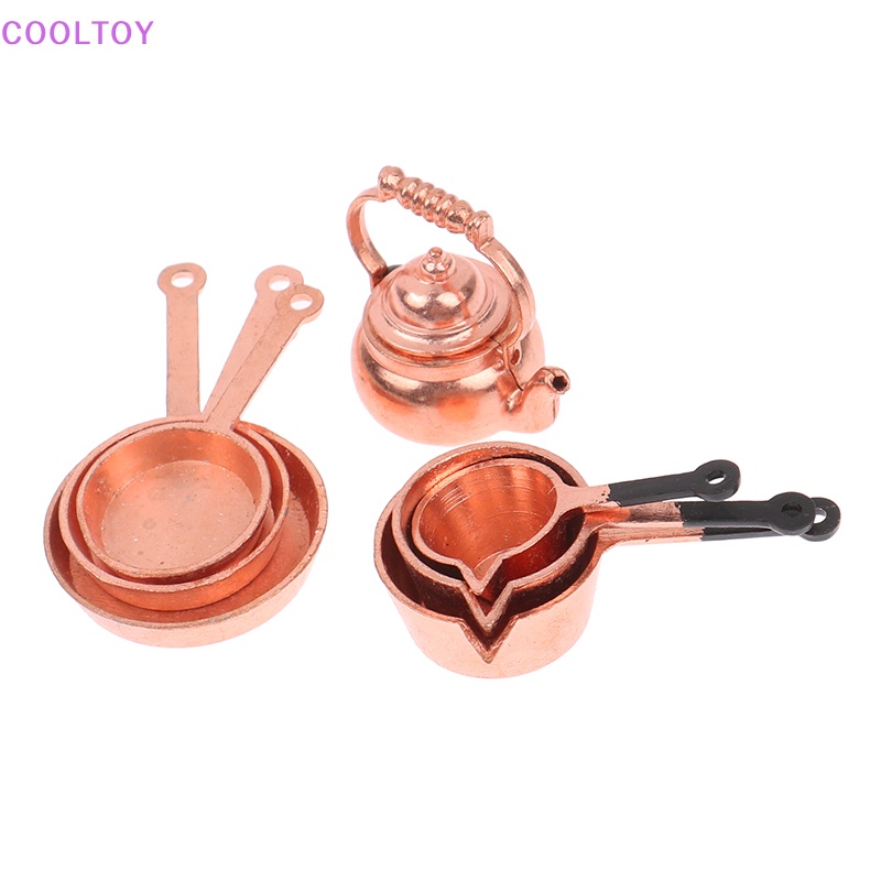 Mô Hình Nồi Chảo Kèm Muỗng Mini Tỉ Lệ 1: 12 Trang Trí Nhà Búp Bê