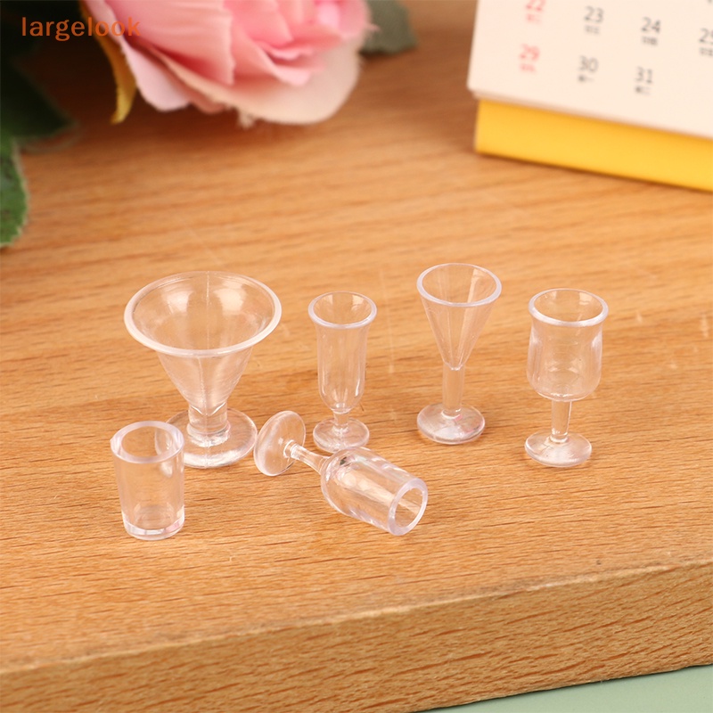 Set 10 Ly Rượu Mini Bằng Thủy Tinh Dùng Trang Trí Nhà Búp Bê