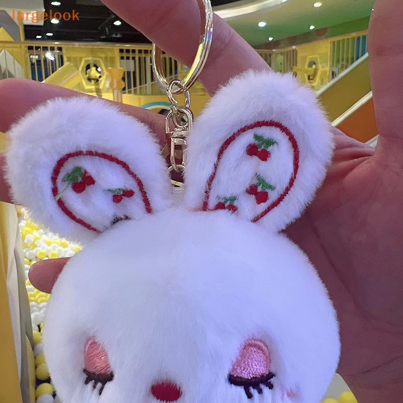 1 Móc Khóa Thỏ Nhồi Bông Màu Sắc Ngọt Ngào Dễ Thương