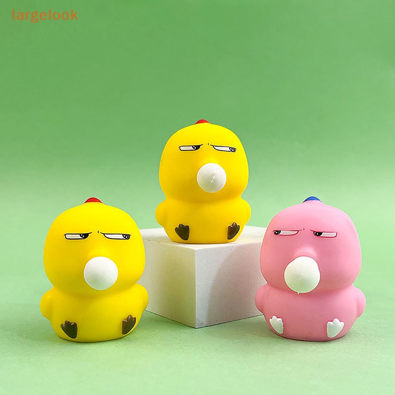 1 Đồ Chơi Thổi Bong Bóng Hình Con Gà Bằng Vinyl TPR