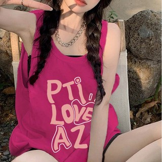 Áo Thun Không Tay Dáng Rộng 100% Cotton Plus Size Phong Cách Hàn Quốc Thời Trang Mùa Hè Cho Nữ