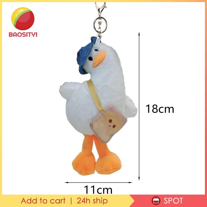 [Baosity1] Móc Khóa Vịt Nhồi Bông Đồ Chơi Cho Túi Xách Xe Hơi