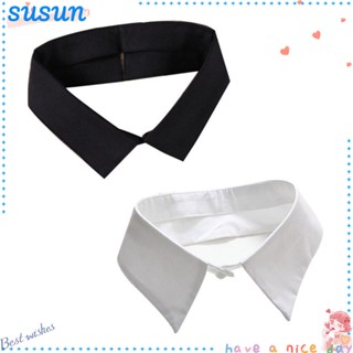 Cổ Áo Rời Cổ Bẻ Giả Sơ Mi Màu Trắng / Đen Thời Trang