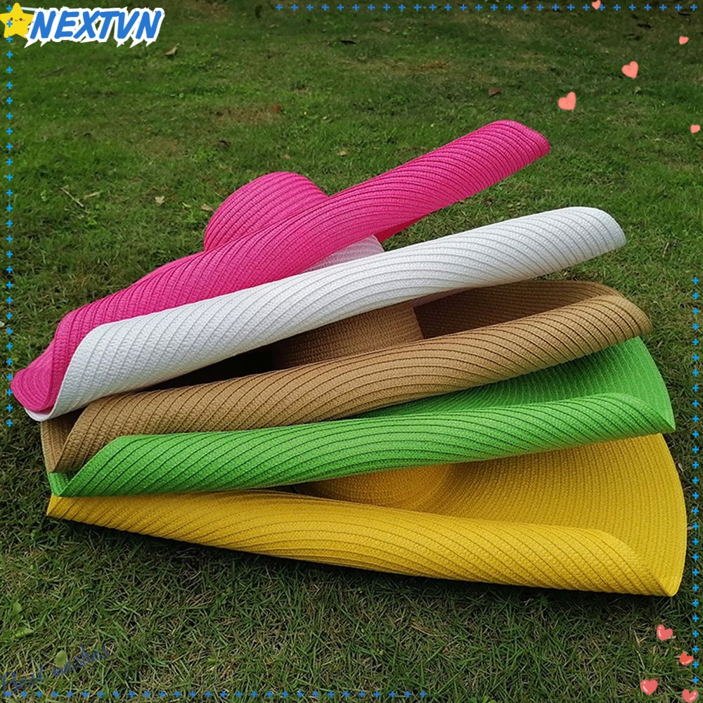 Mũ Cói Rộng Vành Chống Nắng Thời Trang Đi Biển Mùa Hè