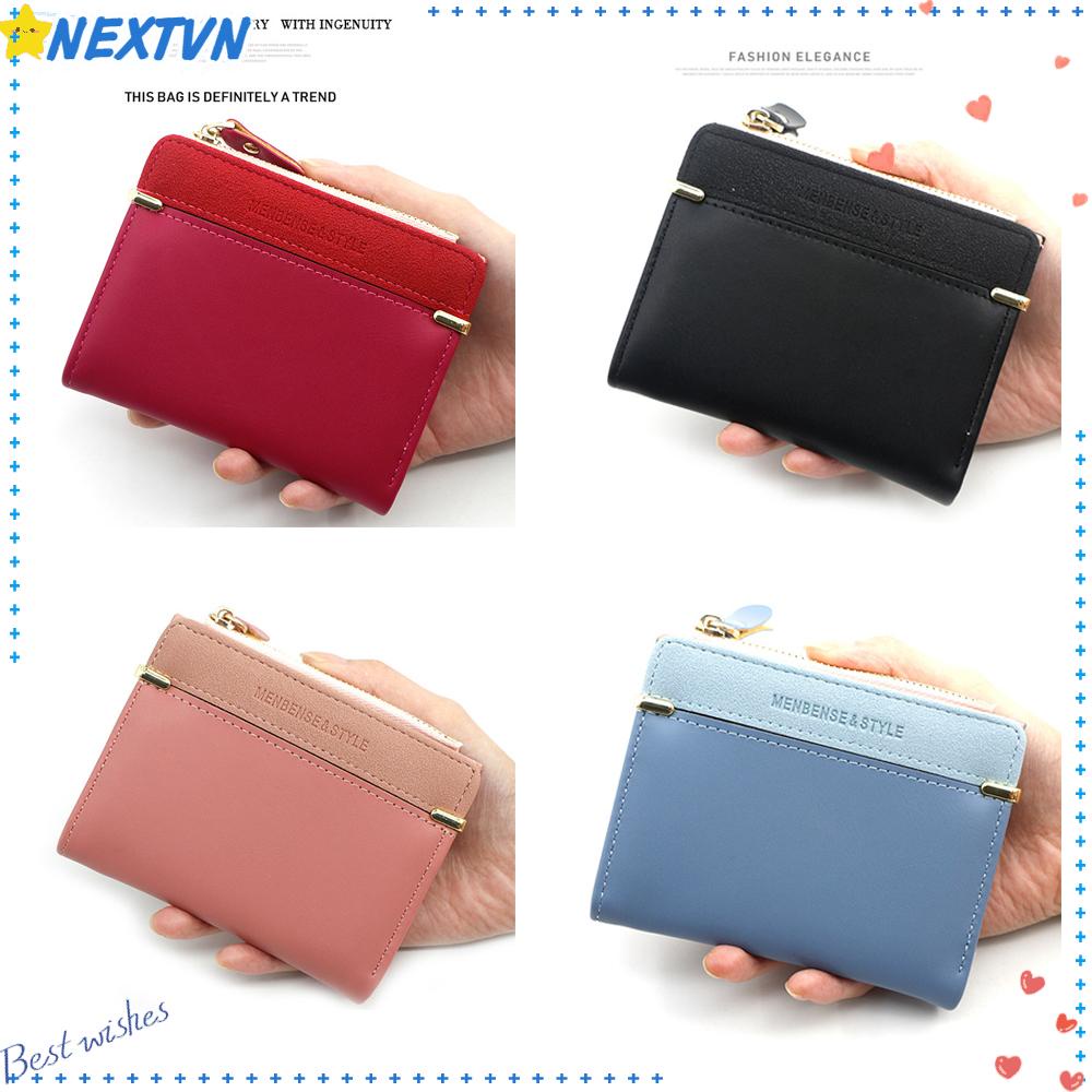 Ví Ngắn Đựng Thẻ Thiết Kế Nhỏ Gọn Thời Trang Dành Cho Nữ Giá Đỡ