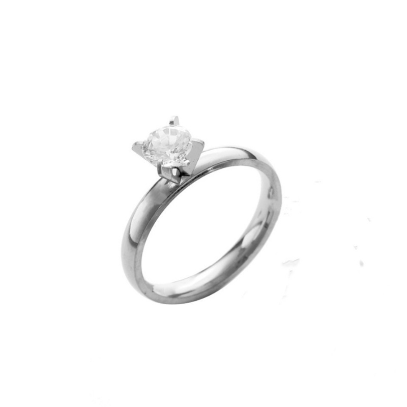 Nhẫn Thép Titan 4mm Thời Trang Mới Cho Nữ