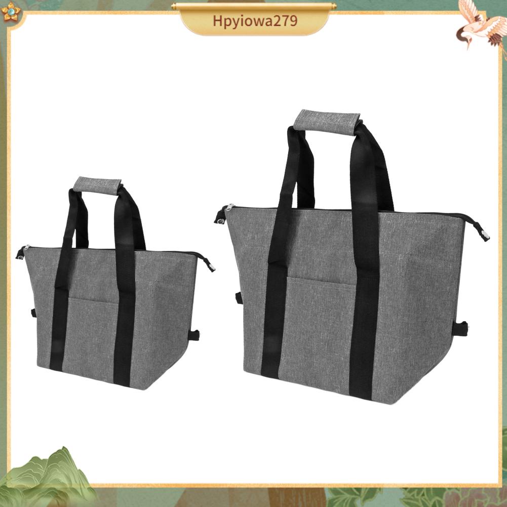 Ilikebag Túi làm mát khi cắm trại cách nhiệt dã ngoại tươi có thể gập lại chống rò rỉ cho du lịch Đi Trường học Màu xám