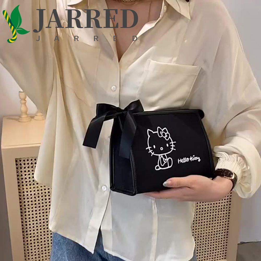 JARRED Túi Đựng Mỹ Phẩm Khóa Kéo In Hình Hoạt Hình Dễ Thương