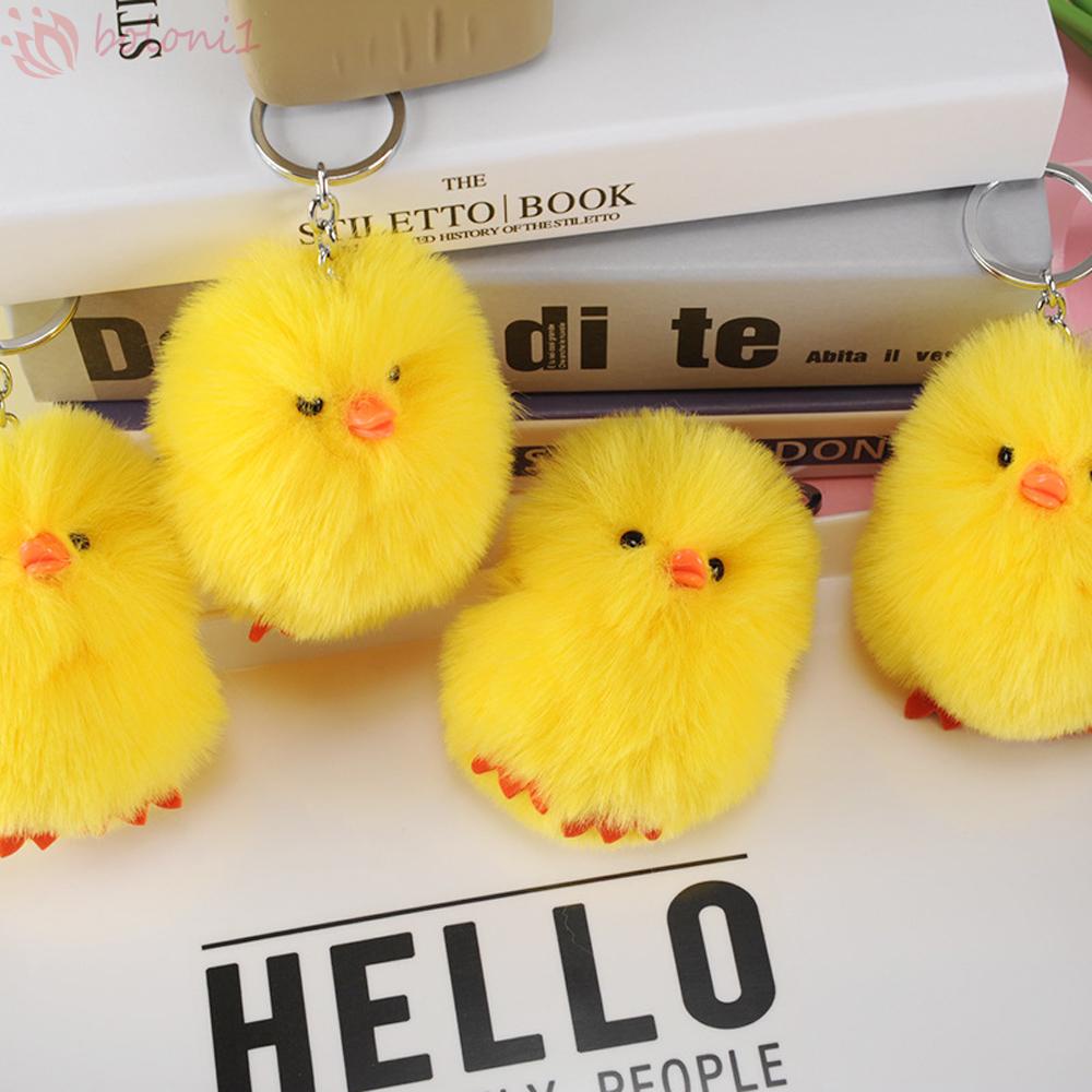 Móc Khóa Hình Vịt Vàng Dễ Thương Dùng Trang Trí Túi Xách / Chìa Khóa
