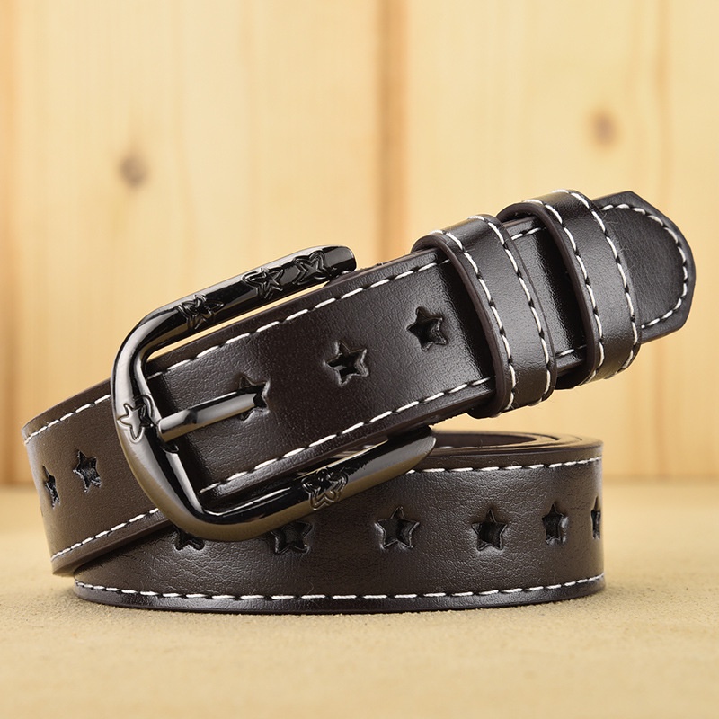 Thắt Lưng denim Họa Tiết Ngôi Sao / Bông Hoa Rỗng Thời Trang Cá Tính Cho Nữ