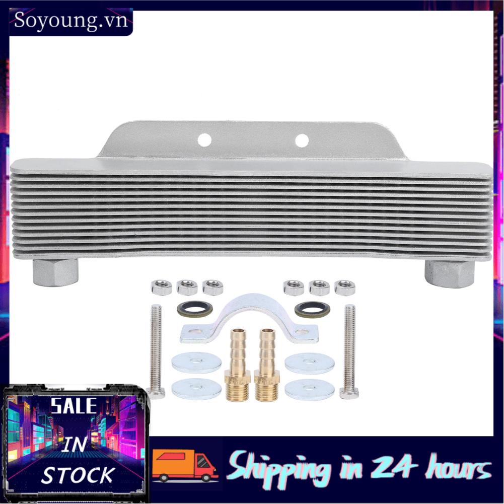 Soyoung Thermostat Housing Cover auto  heater 13 Rows Engine Oil Cooler Cooling Universal for 125CC-250CC