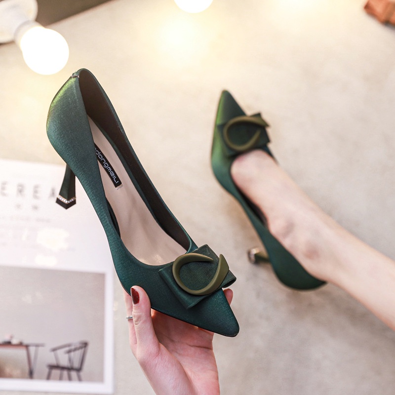 Sandal Cao Gót 7cm Mũi Nhọn Phong Cách Mới