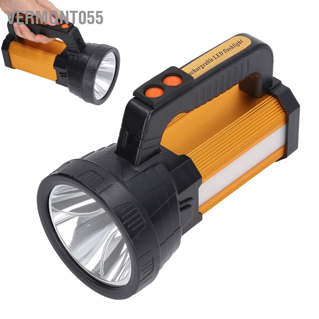 Vermont055 Đèn Trợ Sáng Cầm Tay Tầm Xa Siêu Sạc Câu Cá Ngoài Trời Pin Di Động Mỹ 100V‑240V