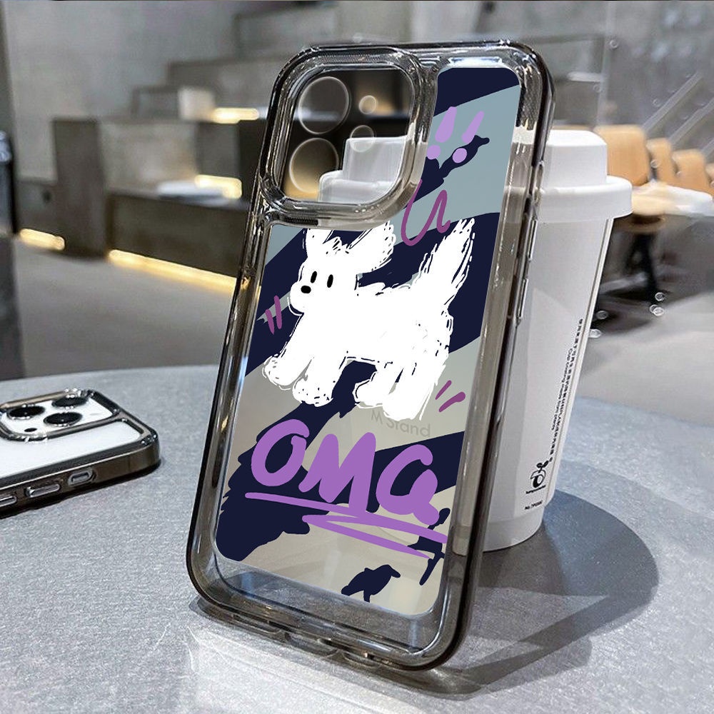 Ốp Điện Thoại TPU Mềm Trong Suốt In Hình Chú Cún Cho Iphone 14 Plus 13 Pro Max 12 11 X Xs Xr 8 7