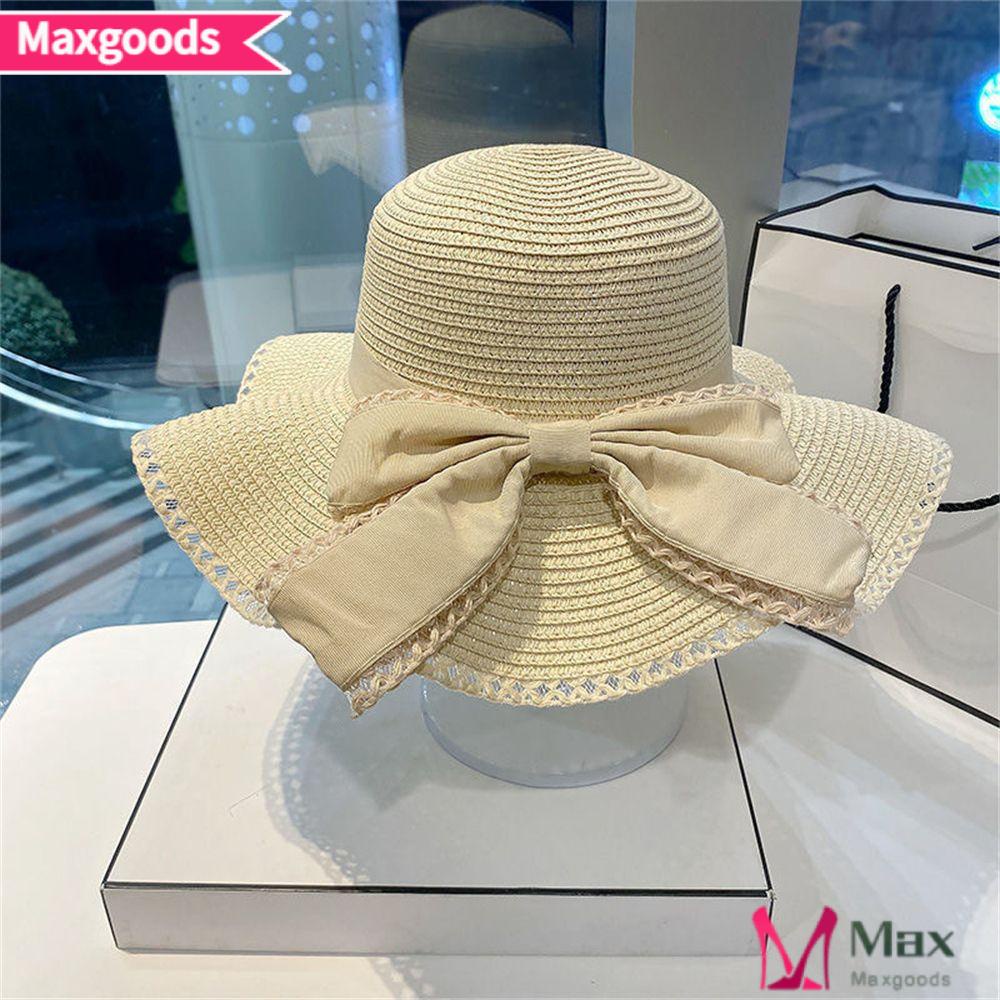 Nón Tai Bèo Đan Cói Chống Nắng Thắt Nơ Gấp Gọn Được Thanh Lịch Cho Nữ