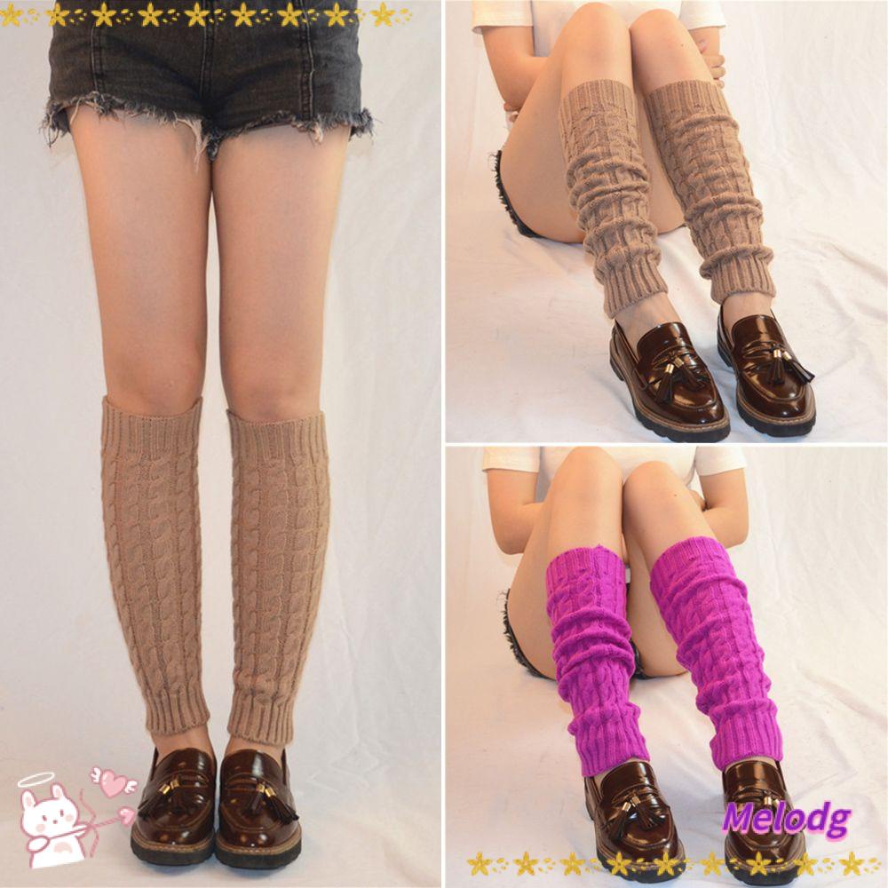 Vớ Ống Chân Giữ Ấm Mùa Đông Phối Nút Phong Cách Punk