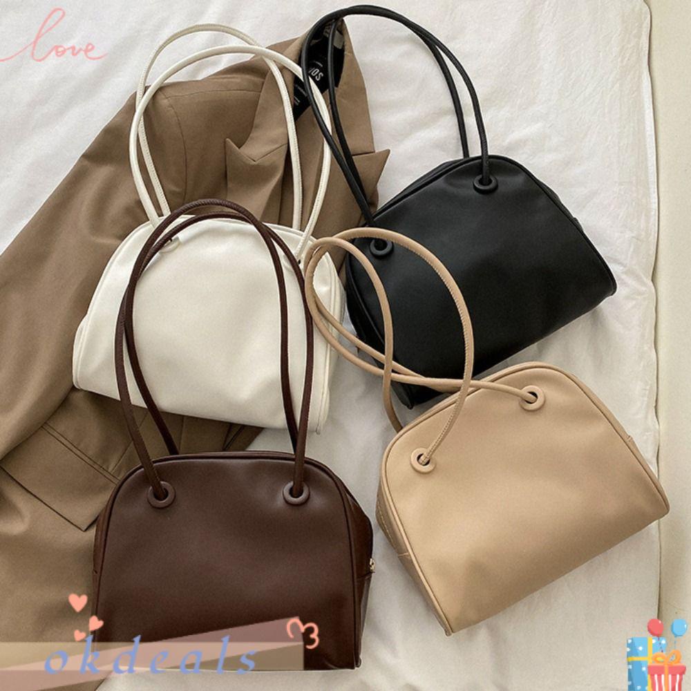 Túi Đeo Chéo Màu Trơn Chất Lượng Cao Có Khóa Kéo Thời Trang Cho Nữ