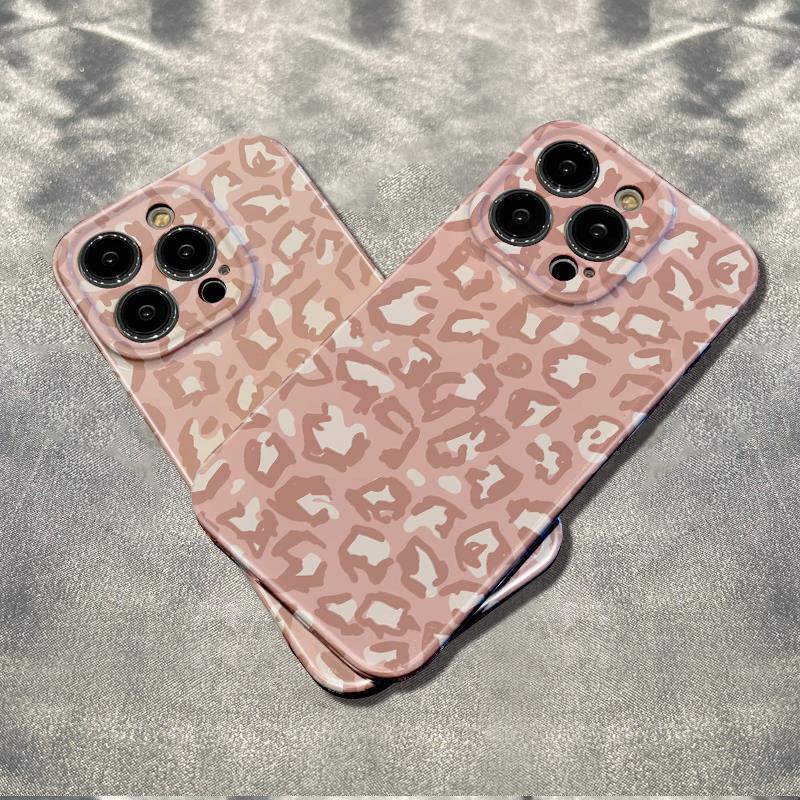 Ốp Điện Thoại Mềm Chống Sốc Họa Tiết Da Báo Cho Iphone1211 786Inmax14Pro 13 plus