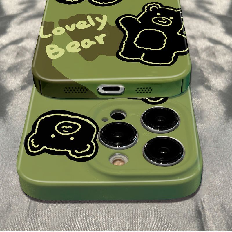 Ốp Điện Thoại Mềm Chống Sốc In Hình Gấu 11I Cho Iphone 11 78plus 14pro 12 max 13 XV1I