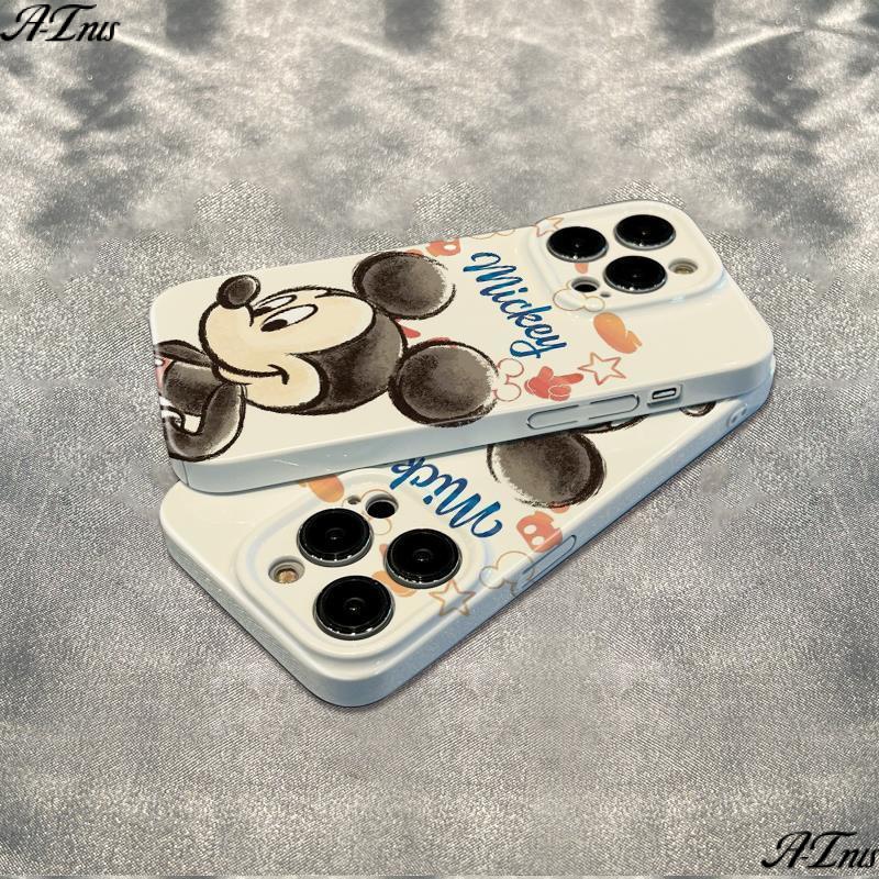 Ốp Điện Thoại Dẻo Họa Tiết Mickey Dễ Thương Chống Sốc Cho iPhone1278 14Promax 6In13 11