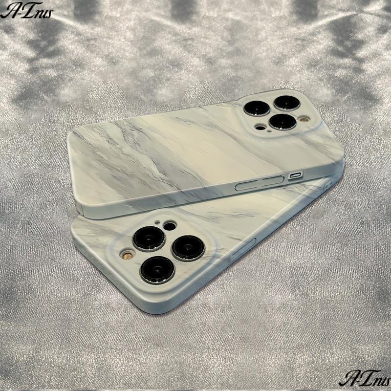 Ốp Điện Thoại Chống Sốc Họa Tiết Cẩm Thạch Đơn Giản Cho Iphone 1211 Max6In 78Plus 13 14pro XAAF