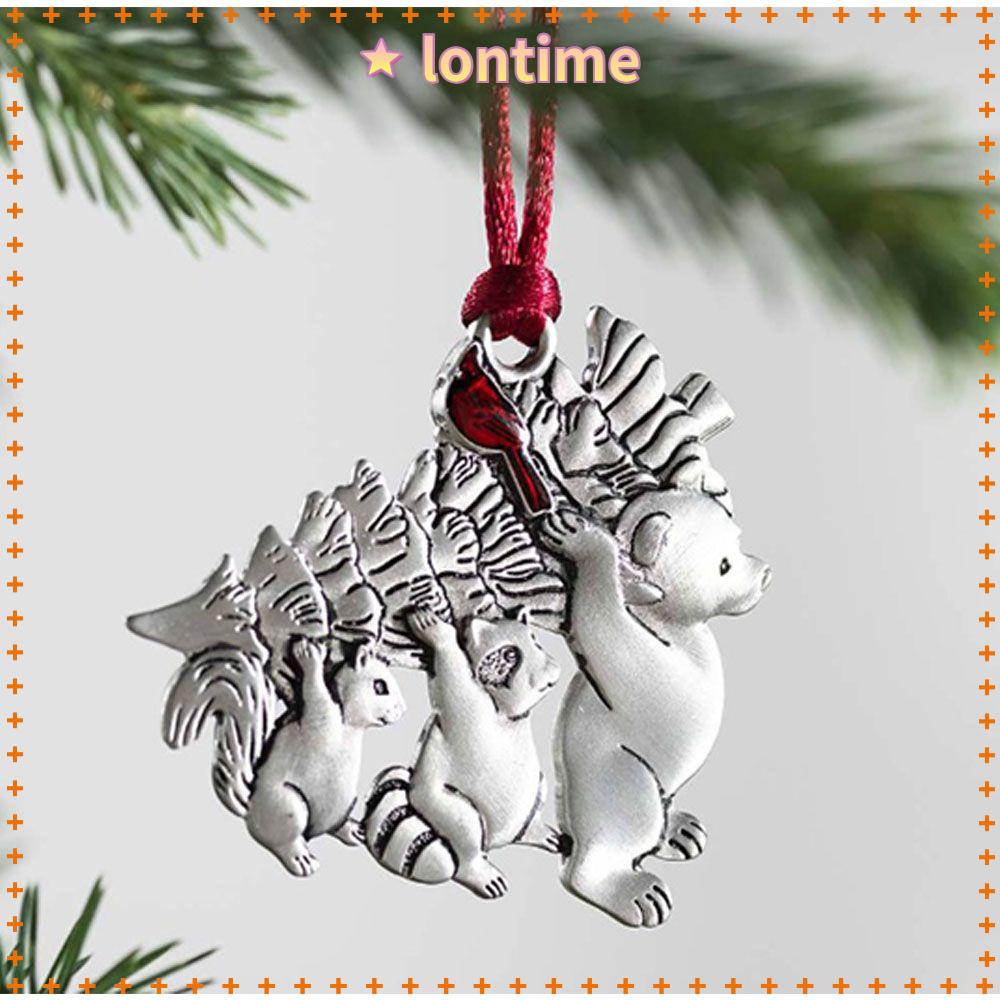 Phụ Kiện Trang Trí Giáng Sinh Hình Gấu Bằng Hợp Kim Xinh Xắn