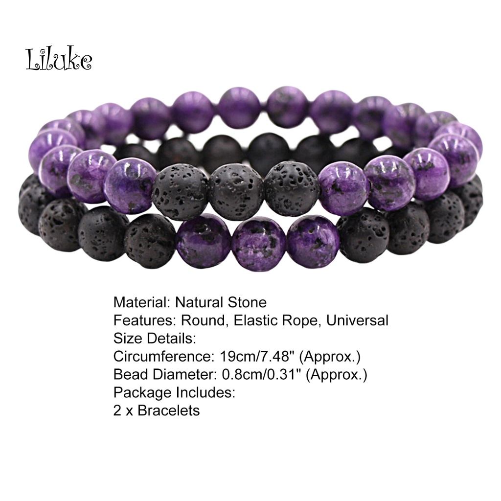 2 Vòng Tay Dây Thừng Co Giãn Màu Trắng Đen Thời Trang Cho Cặp Đôi