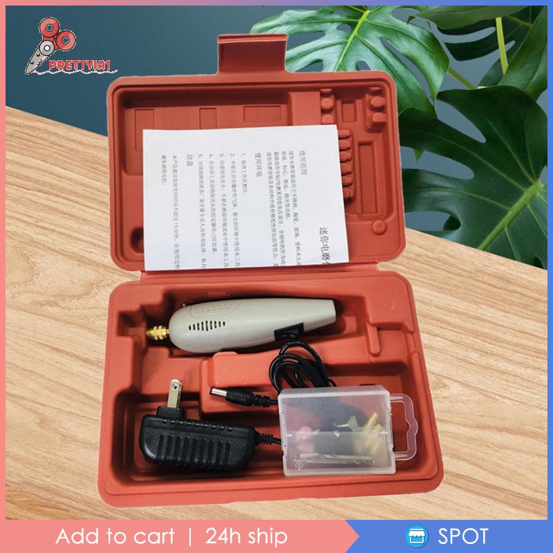 [Prettyia1] Bộ Dụng Cụ Máy Mài Điện Xoay Làm Đồ Thủ Công Mỹ