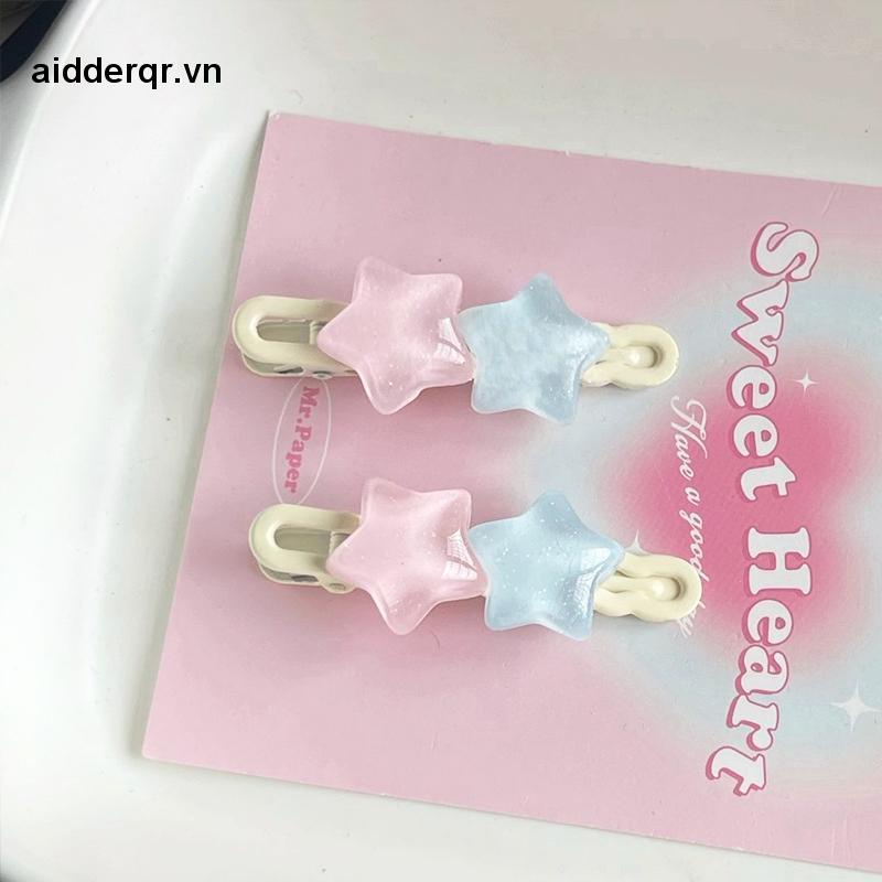 🌸🌸Kẹp Tóc Hình Ngôi Sao Năm Cánh Màu Trong Suốt Dễ Thương
