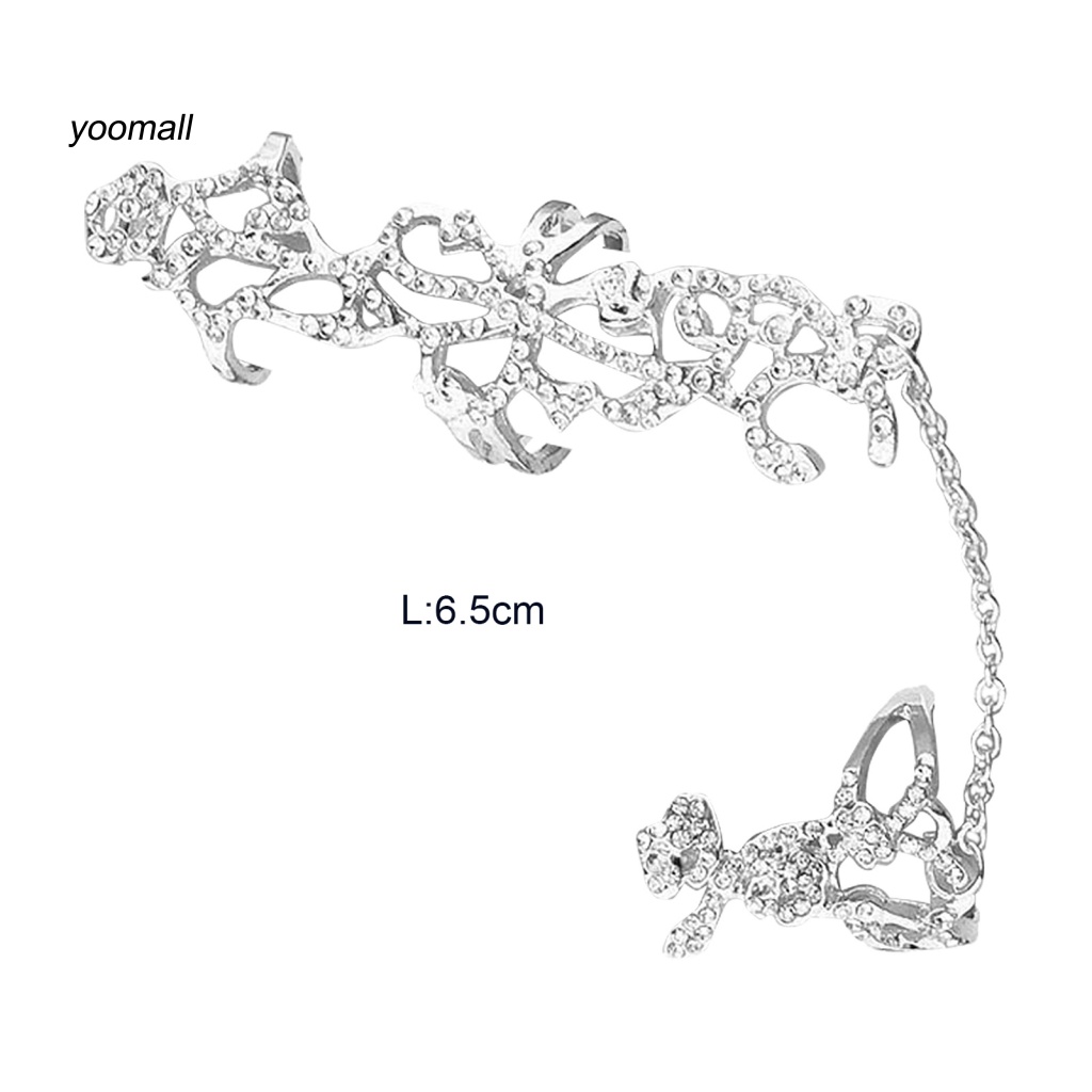 Nhẫn Hợp Kim Hình Hoa Hồng Đính Đá Thời Trang Dự Tiệc