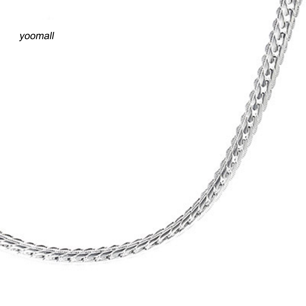 Vòng cổ Dạng Xoắn 20Inches 5mm Lâu Trôi Dễ Phối Đồ Thời Trang Dự Tiệc Cho Nam