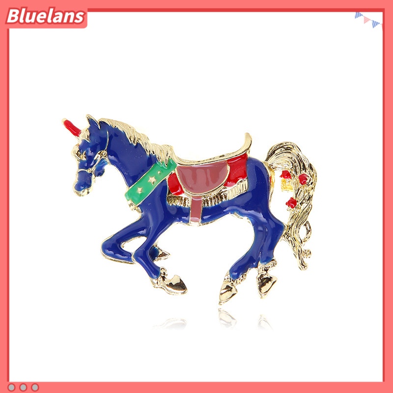 [BLS] Ghim Cài Áo Hình Ngựa May Mắn Sơn Dầu Thời Trang Và Phổ Biến Cho Nam Và Nữ