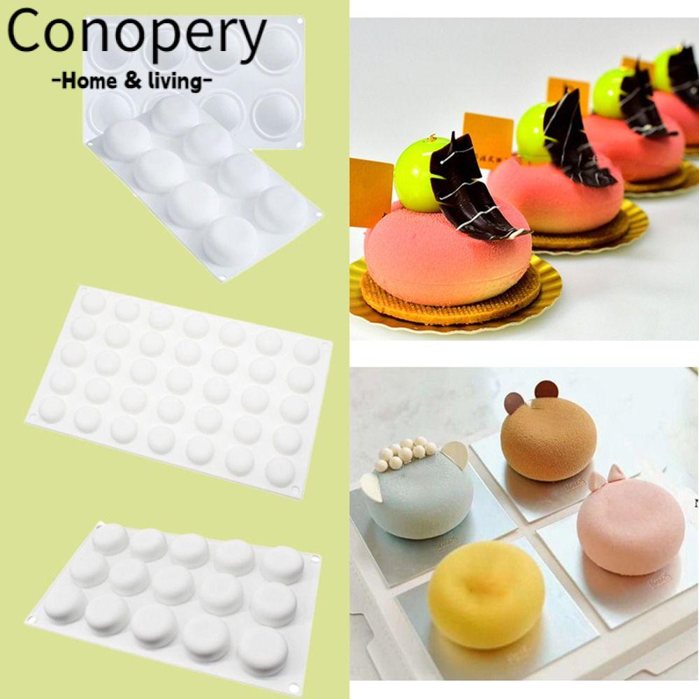 CONOPERY Khuôn Làm Xà Phòng / Nến Hình Bán Cầu 3D Độc Đáo Tiện Dụng