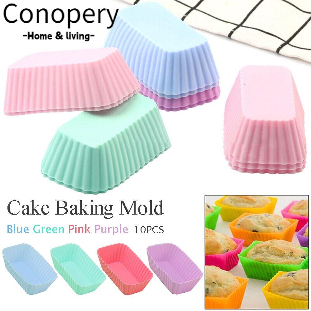 CONOPERY Bộ 10 Giấy Lót Bánh Cupcake Muffin DIY Tiện Dụng