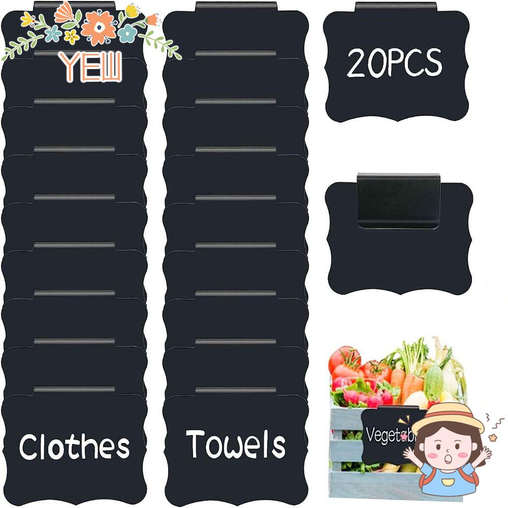 Set 20 Nhãn Dán Đánh Dấu Giỏ Thực Phẩm Có Thể Tháo Rời Tiện Dụng Cho Nhà Bếp