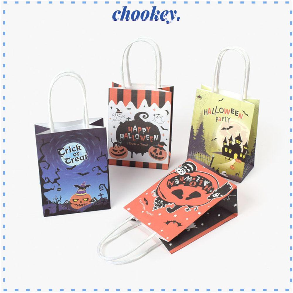 CHOOKEY Set 10 Hộp Giấy Đựng Kẹo 10 Món Trang Trí Tiệc Halloween