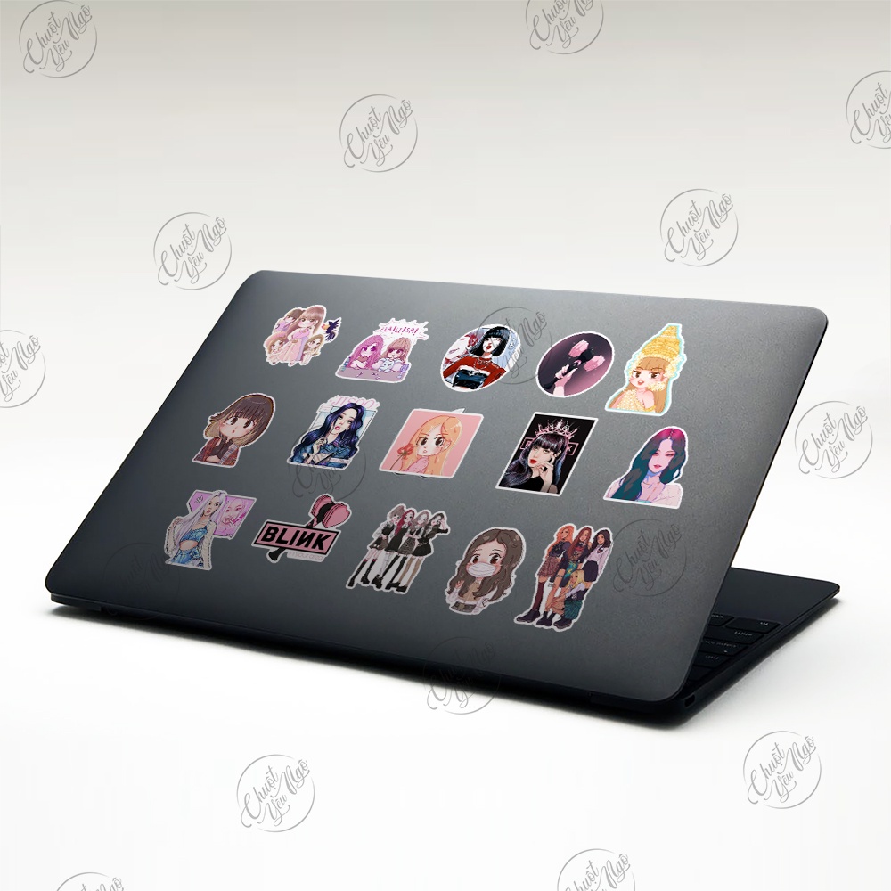 Sticker decal HẮC HƯỜNG hình dán chống nước blackpink