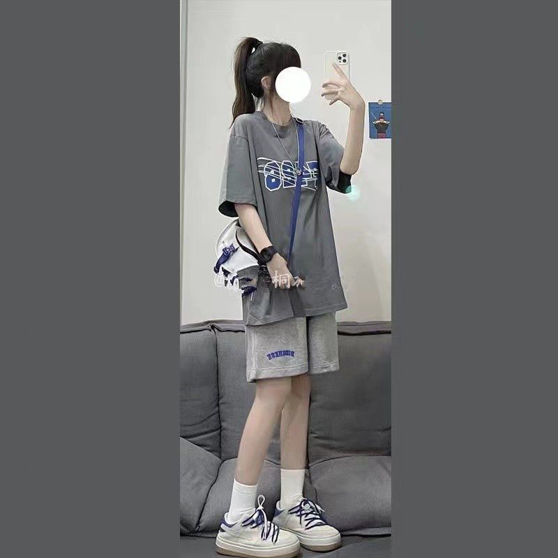 Quần Short Thể Thao Lưng Cao Ống Rộng In Chữ Thời Trang Mùa Hè Dành Cho Bé